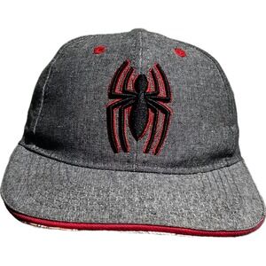 Marvel Spider-Man Snapback Hat Boys OSFM Grey Red Superhero Comic Core Style